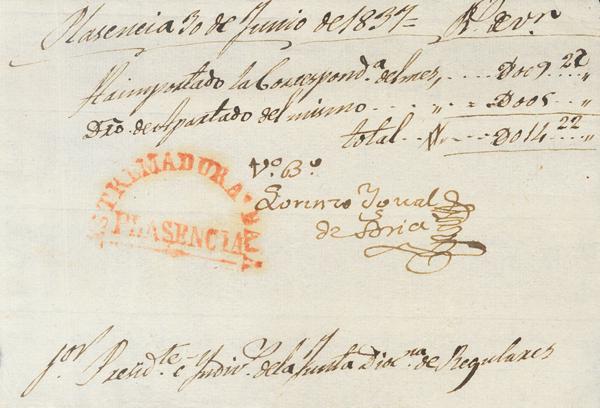 25 | Extremadure. Prephilately