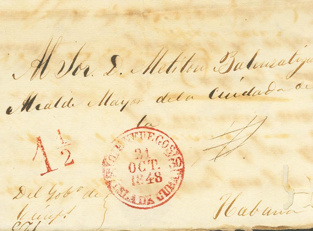 1165 | Cuba. Prephilately