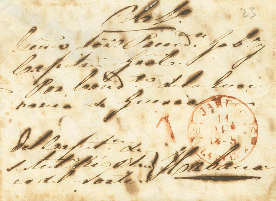 1185 | Cuba. Prephilately