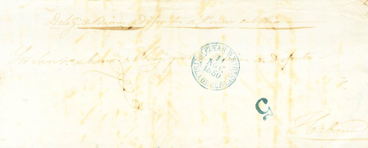 1208 | Cuba. Prephilately