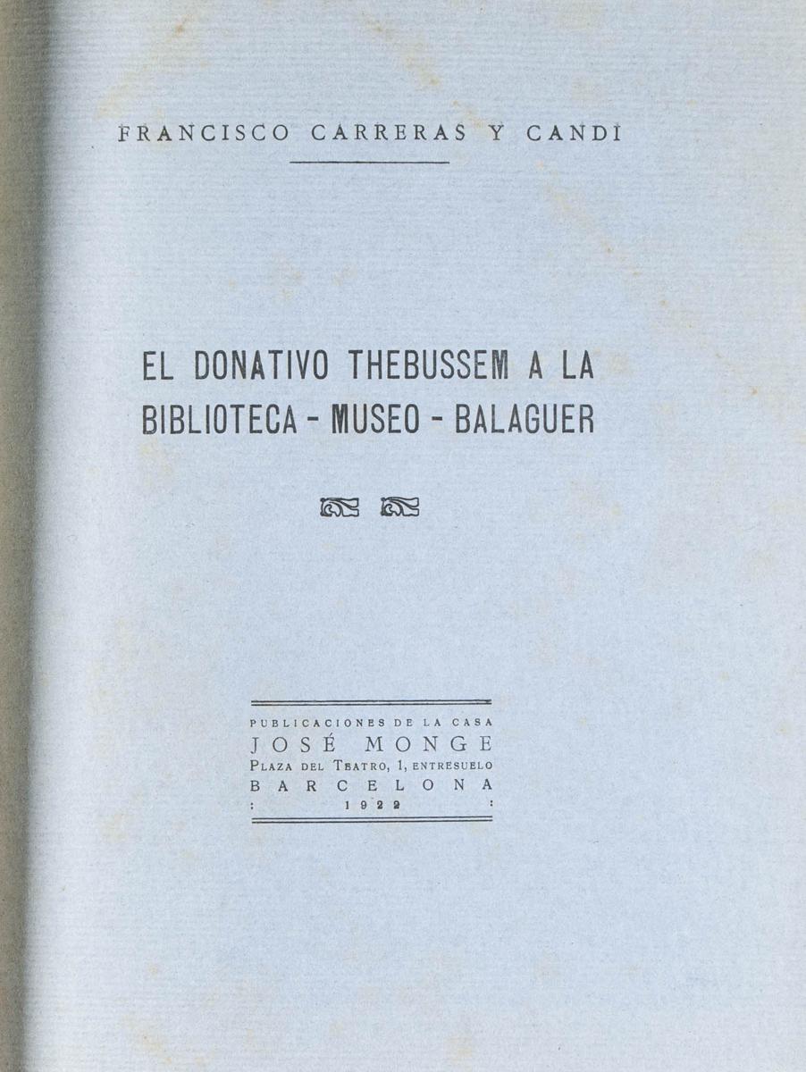 21 | Bilbliography. Thebussian Book