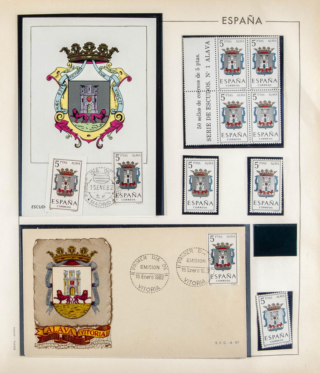 105 | Spanish Collection. Sets and stamps stock