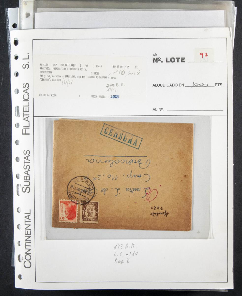 26 | Lotes y Colecciones.España. Historia Postal