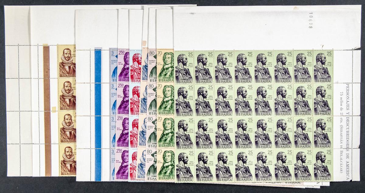 82 | Spanish Collection. Sets and stamps stock