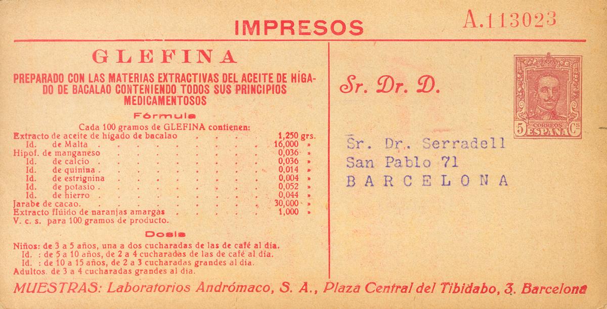 913 | Entero Postal. Entero Postal Privado