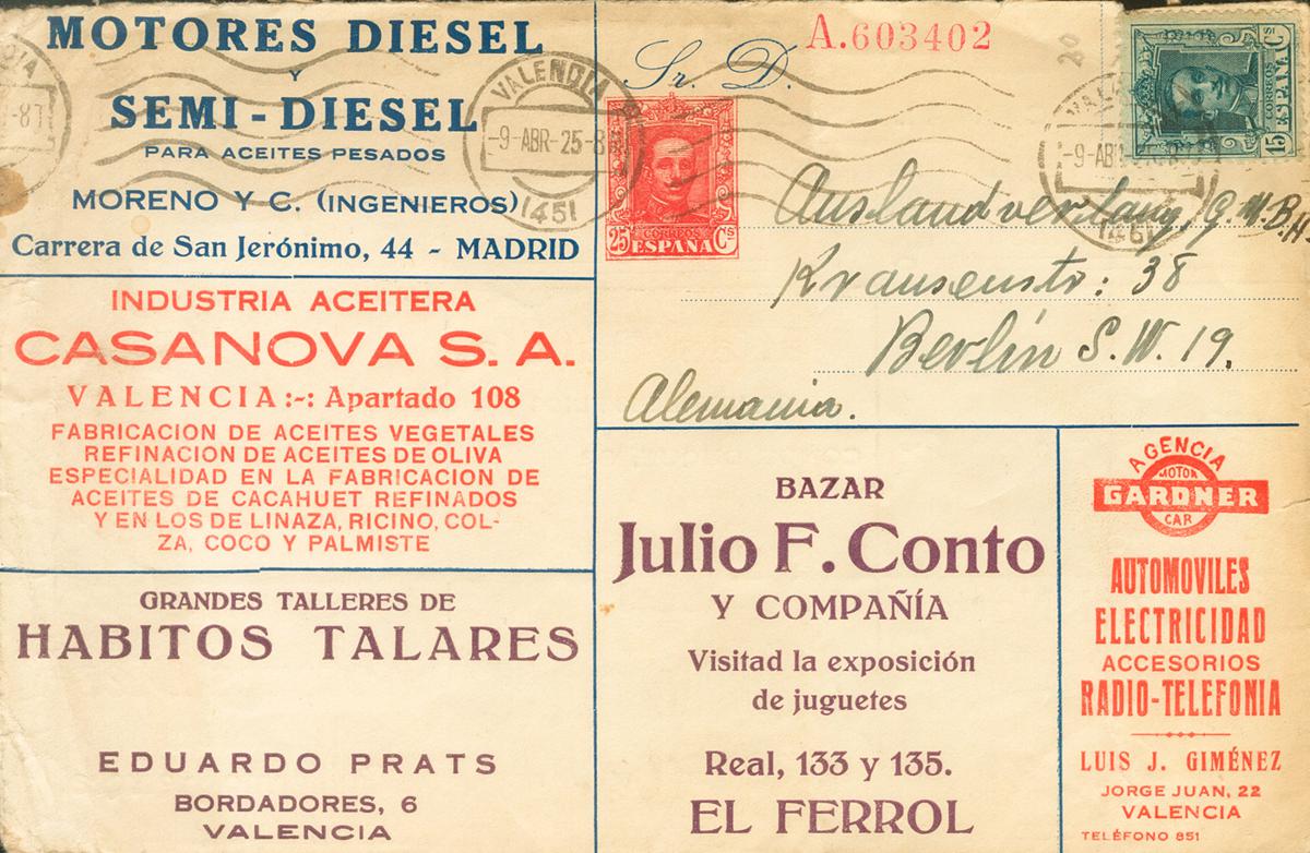 916 | Entero Postal. Entero Postal Privado