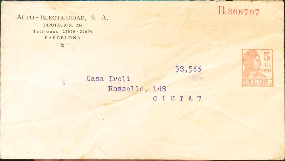 917 | Entero Postal. Entero Postal Privado