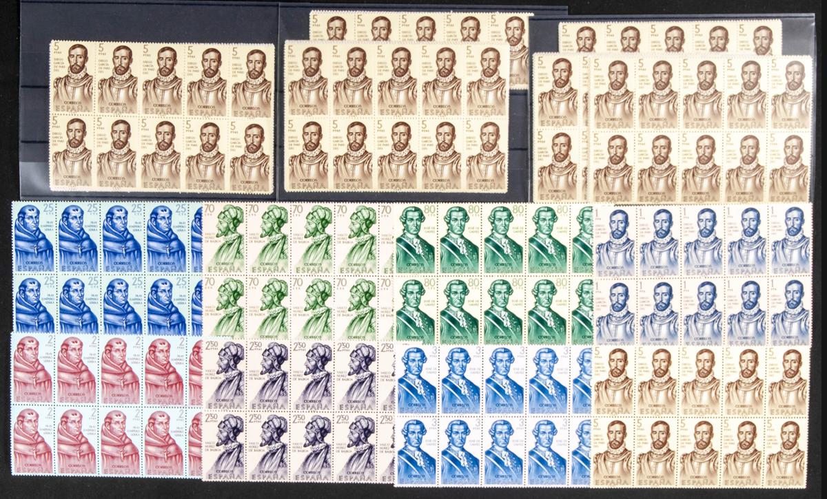 111 | Spanish Collection. Sets and stamps stock