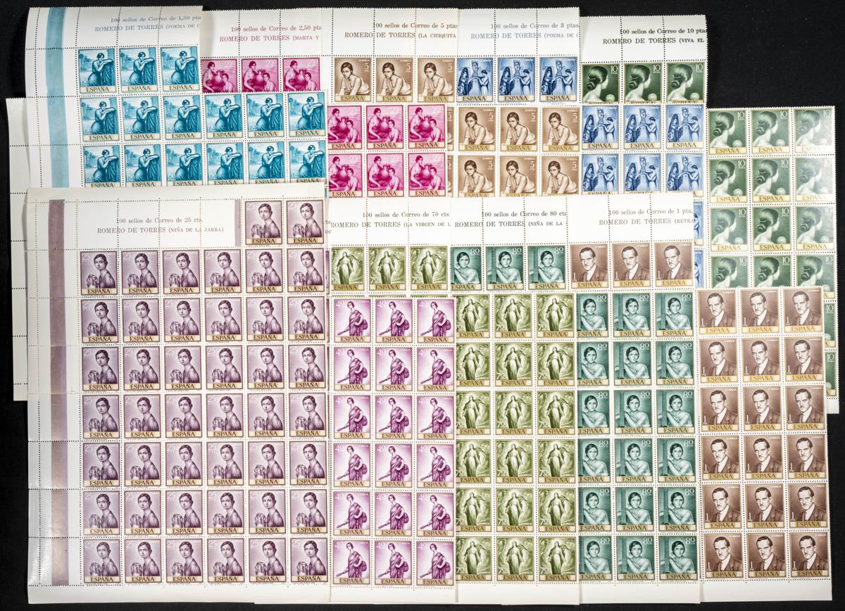 113 | Spanish Collection. Sets and stamps stock