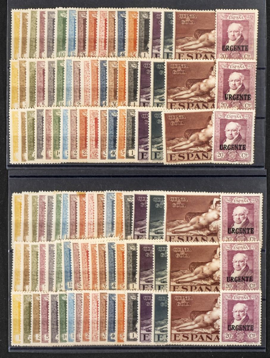 35 | Lotes y Colecciones.España. Stock de Series y Sellos