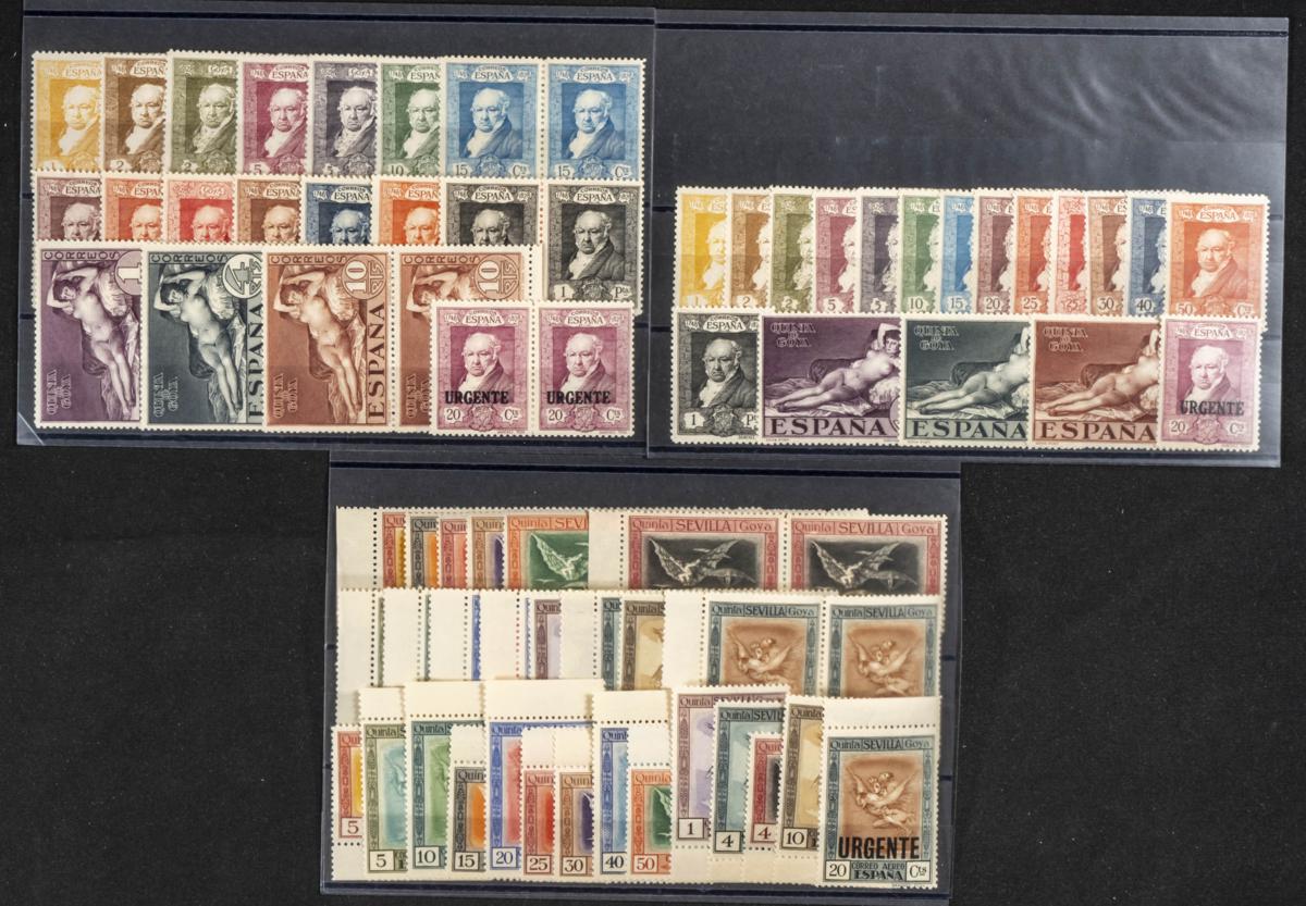 36 | Lotes y Colecciones.España. Stock de Series y Sellos