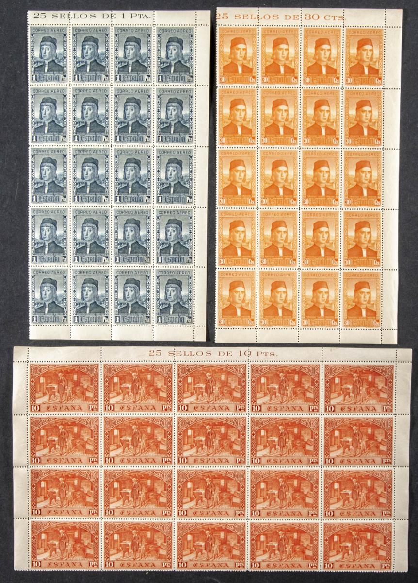 38 | Lotes y Colecciones.España. Stock de Series y Sellos