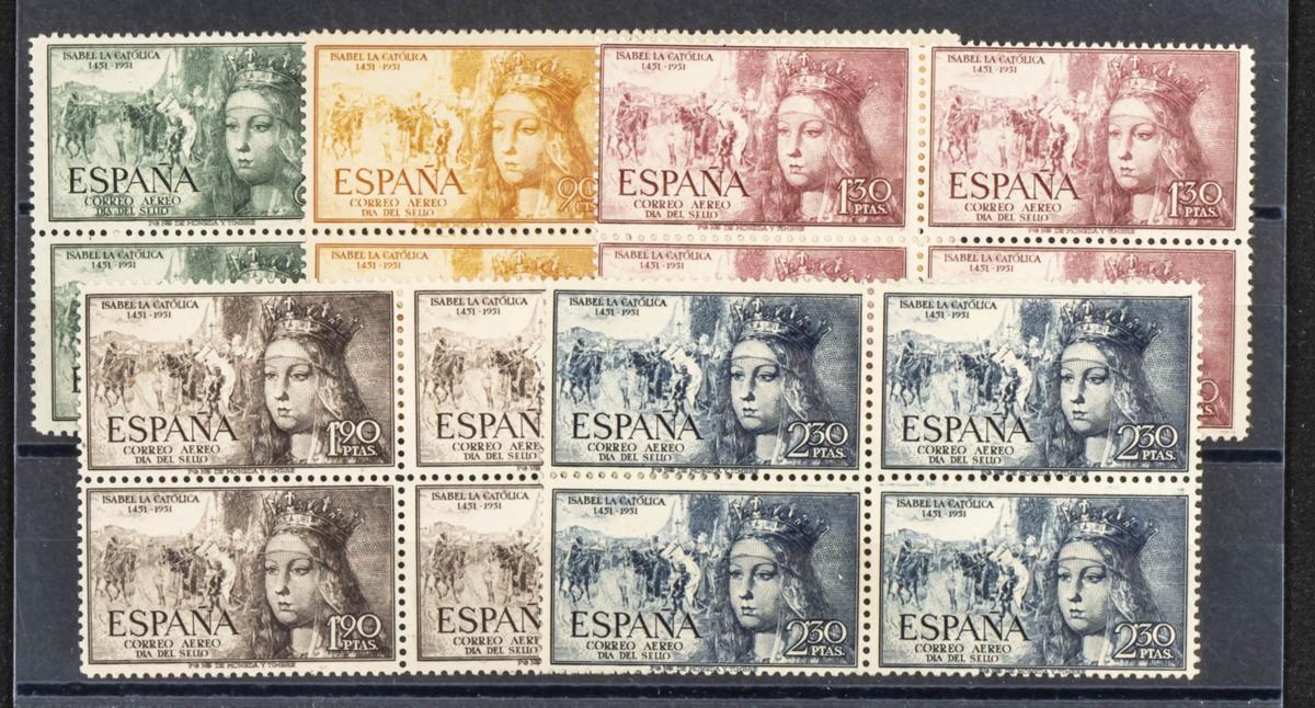 51 | Lotes y Colecciones.España. Stock de Series y Sellos