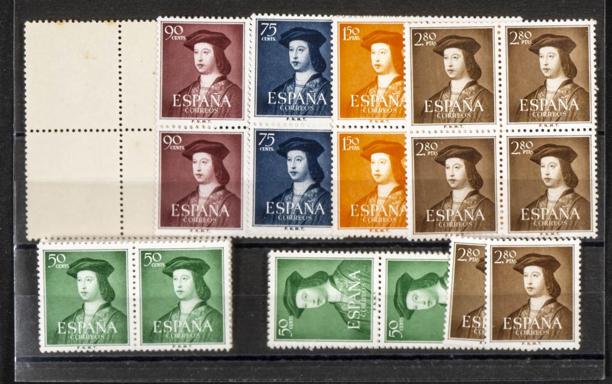 57 | Lotes y Colecciones.España. Stock de Series y Sellos