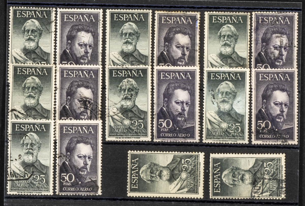 65 | Lotes y Colecciones.España. Stock de Series y Sellos