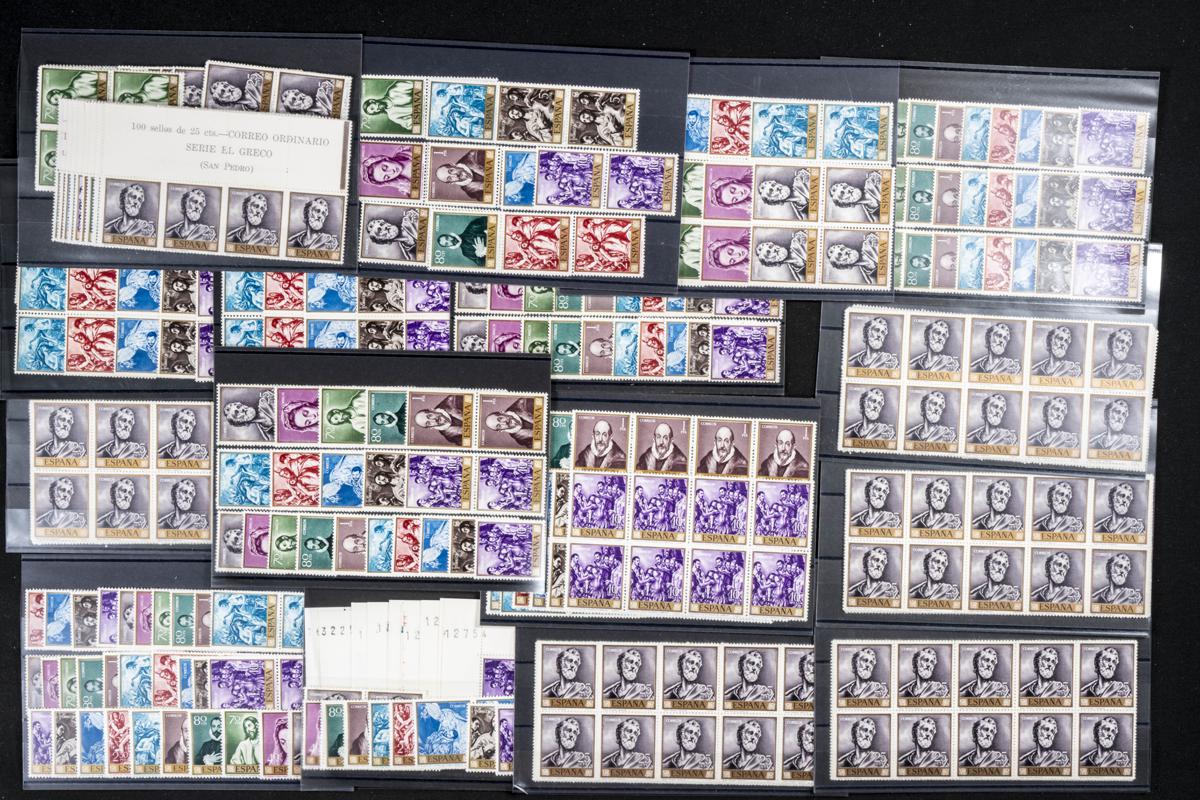 91 | Lotes y Colecciones.España. Stock de Series y Sellos