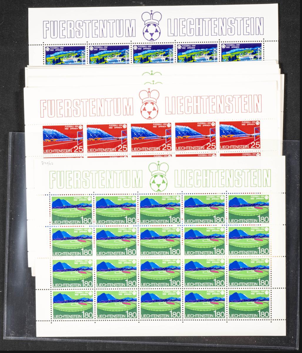 1007 | Liechtenstein. Stock de Series y Sellos