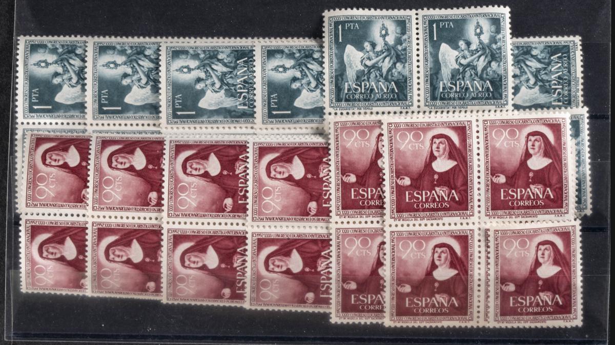 100 | Spanish Collection. Sets and stamps stock
