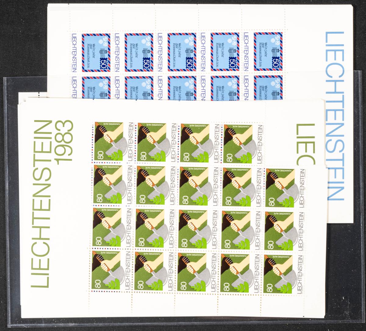 1015 | Liechtenstein. Stock de Series y Sellos