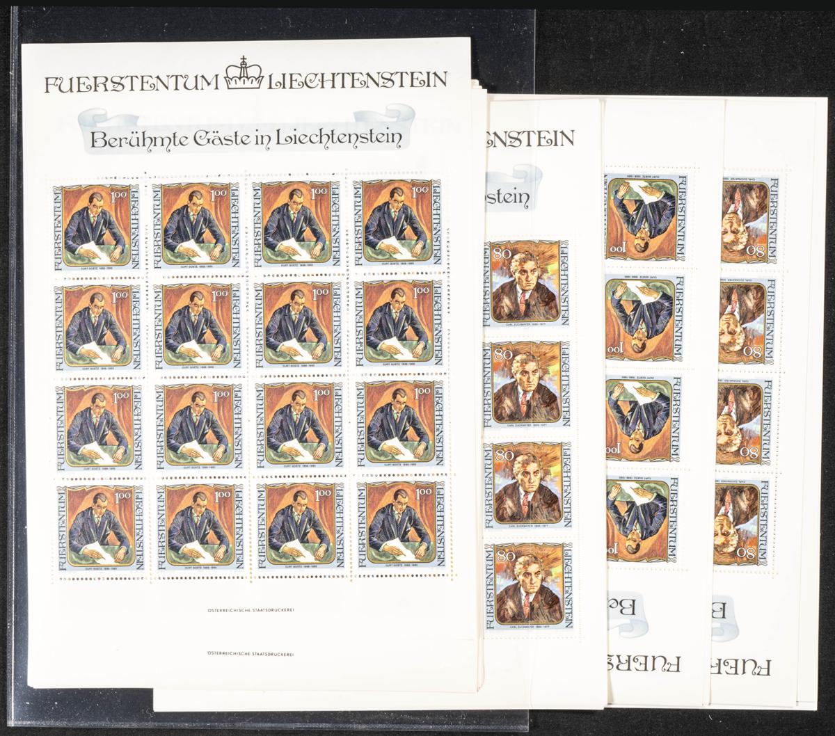 1019 | Liechtenstein. Stock de Series y Sellos