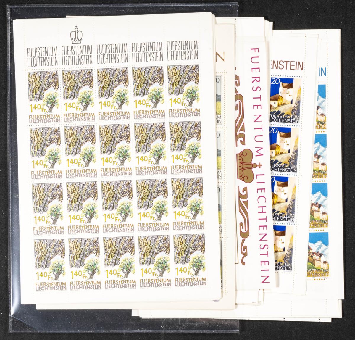 1029 | Liechtenstein. Stock de Series y Sellos
