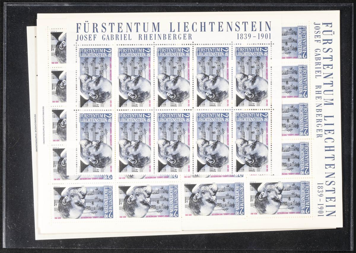 1046 | Liechtenstein. Sets and stamps stock