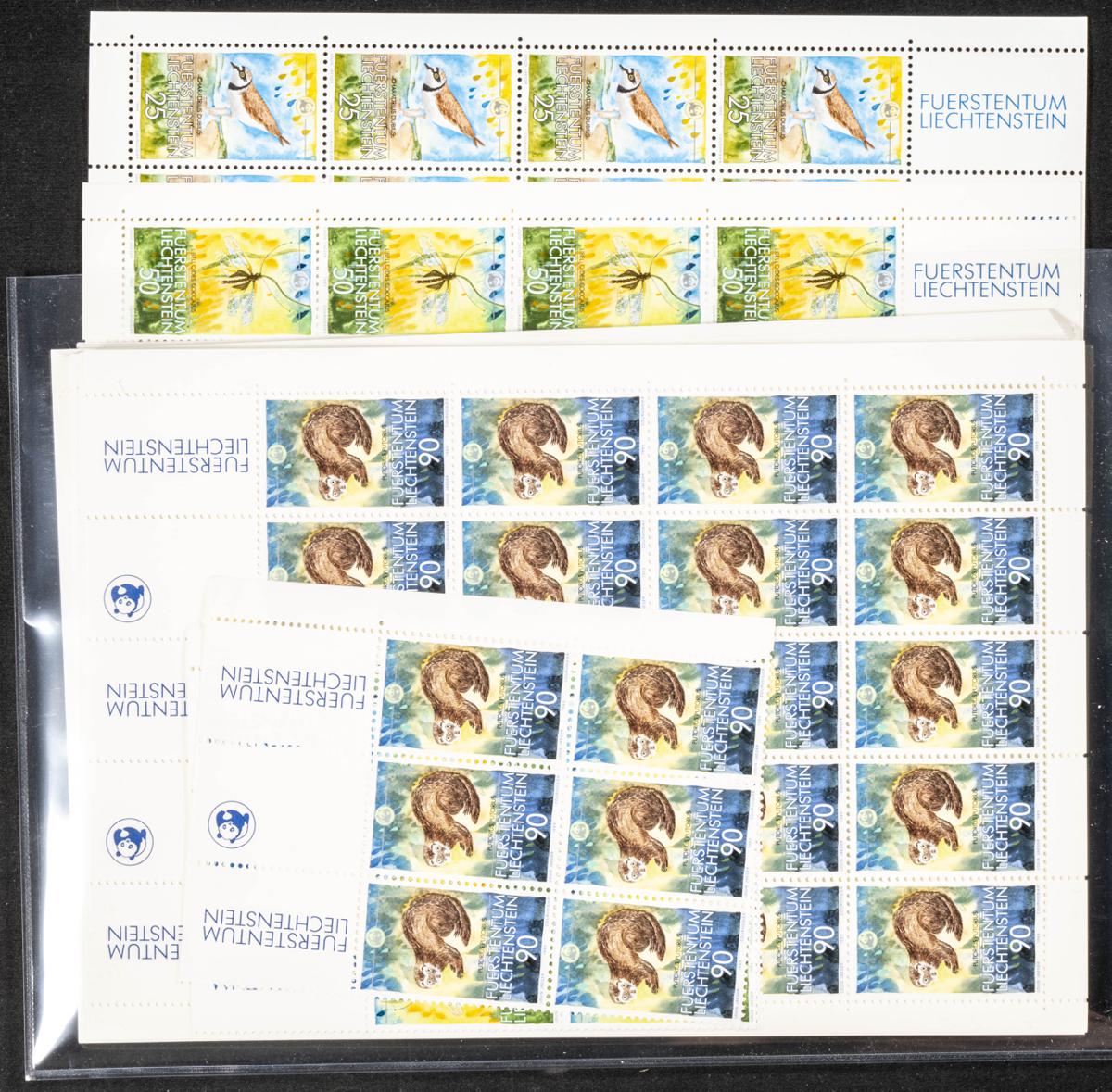 1047 | Liechtenstein. Sets and stamps stock
