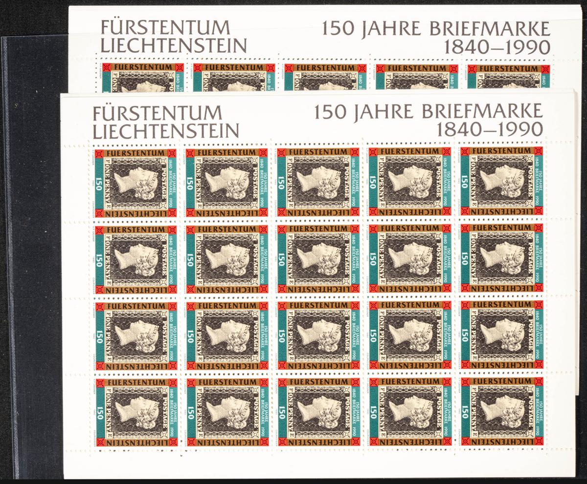1051 | Liechtenstein. Sets and stamps stock