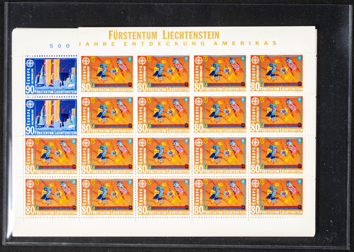 1063 | Liechtenstein. Sets and stamps stock