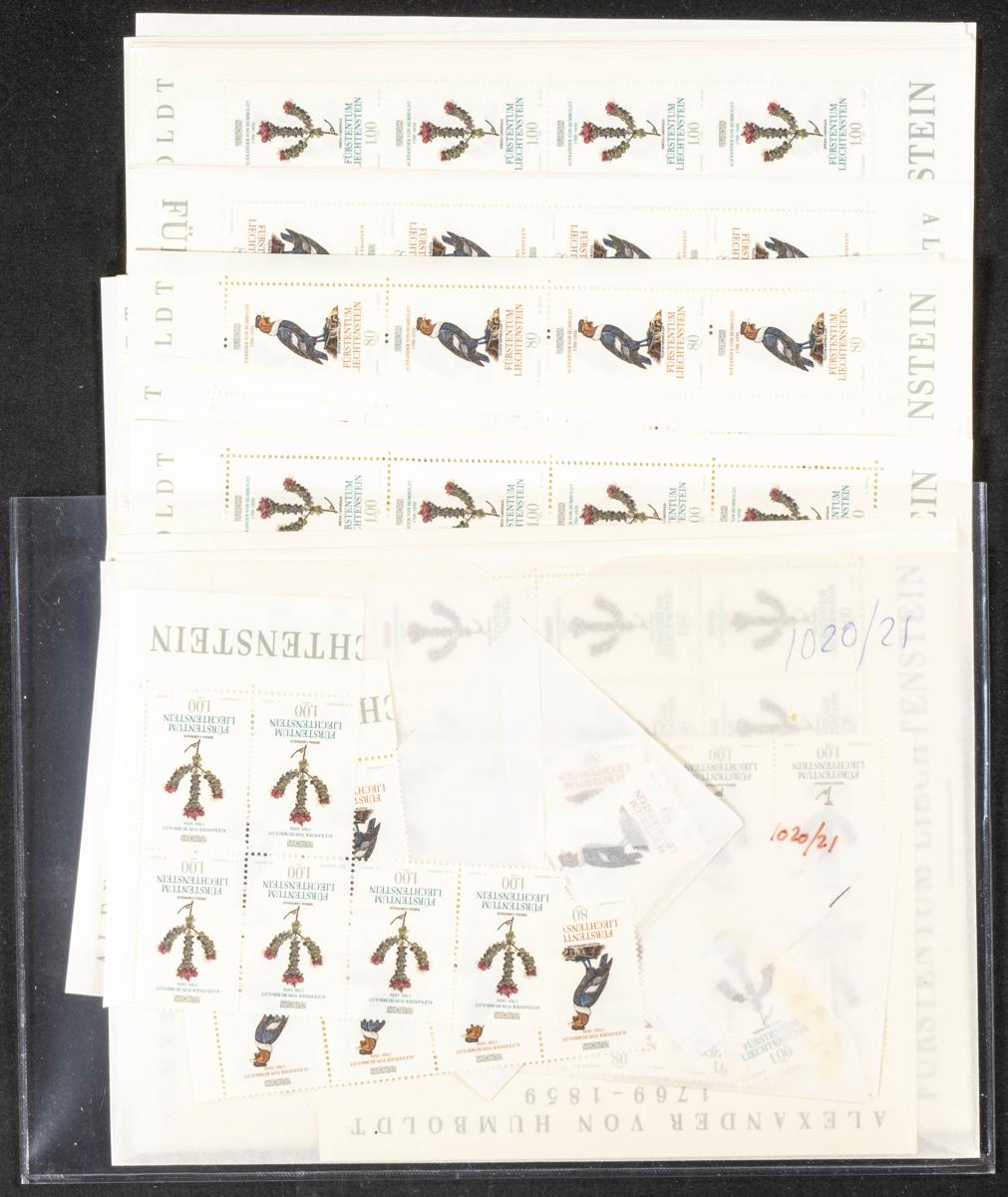 1071 | Liechtenstein. Sets and stamps stock