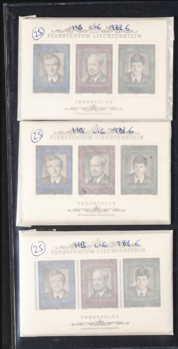 1091 | Liechtenstein. Sets and stamps stock