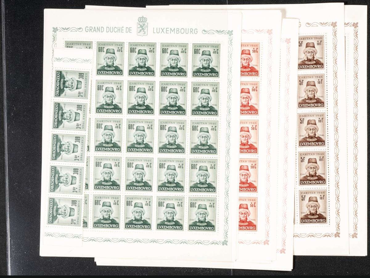 1101 | Luxemburgo. Stock de Series y Sellos
