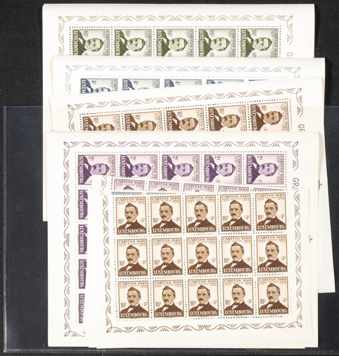 1108 | Luxemburgo. Stock de Series y Sellos