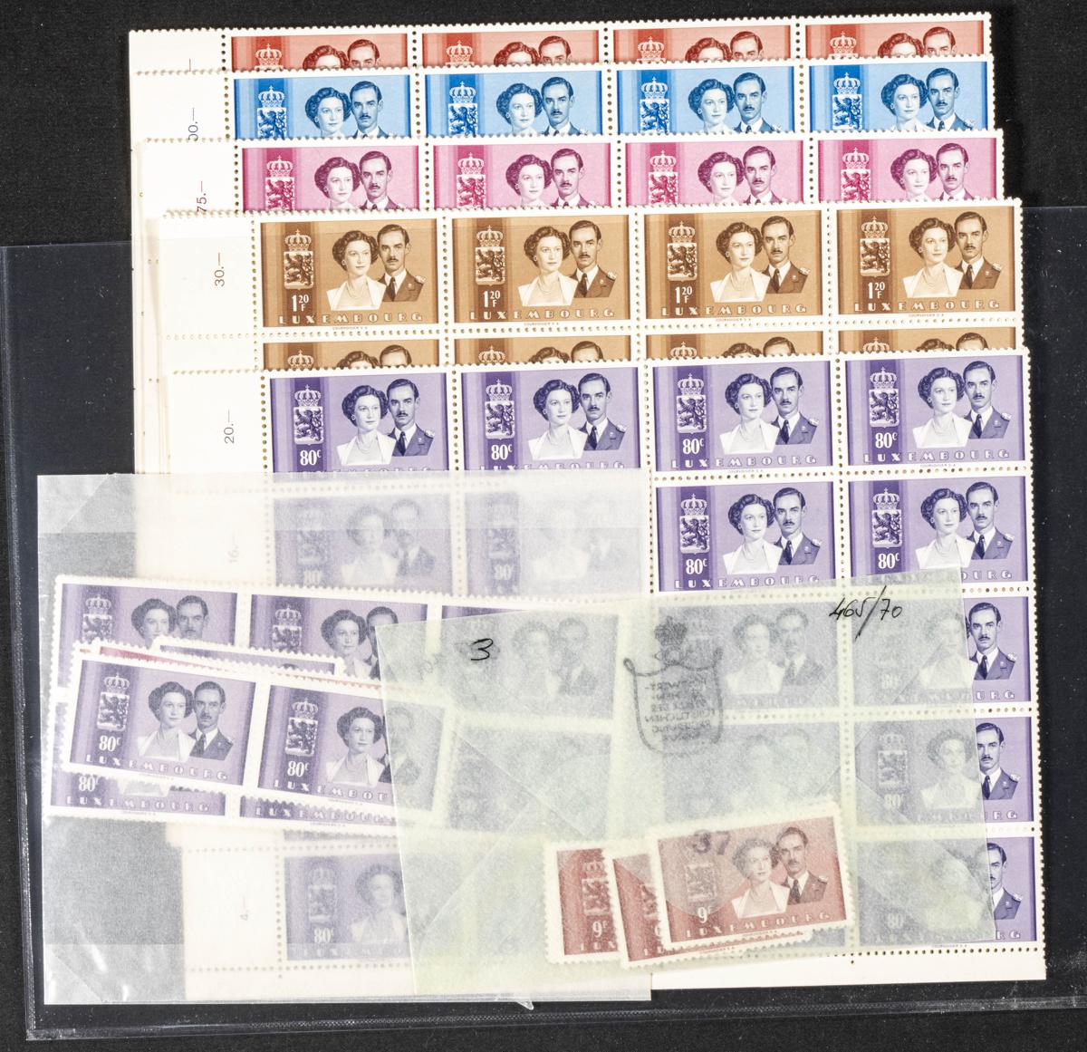 1111 | Luxemburgo. Stock de Series y Sellos