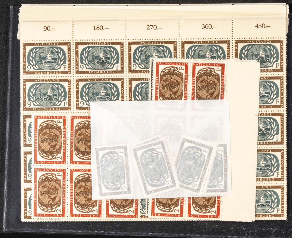 1124 | Luxemburgo. Stock de Series y Sellos