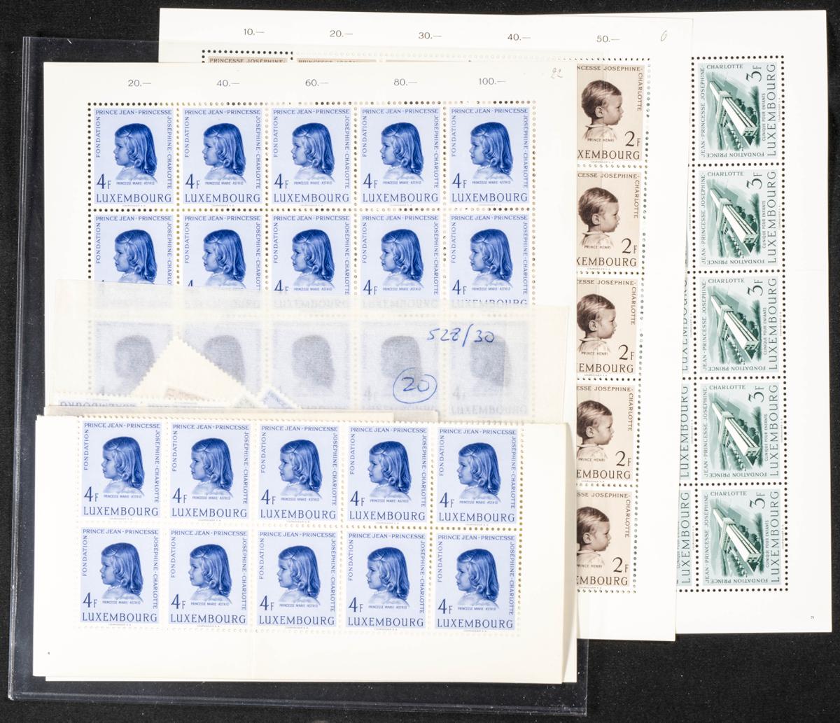 1131 | Luxemburgo. Stock de Series y Sellos