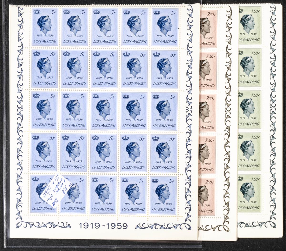 1136 | Luxemburgo. Stock de Series y Sellos