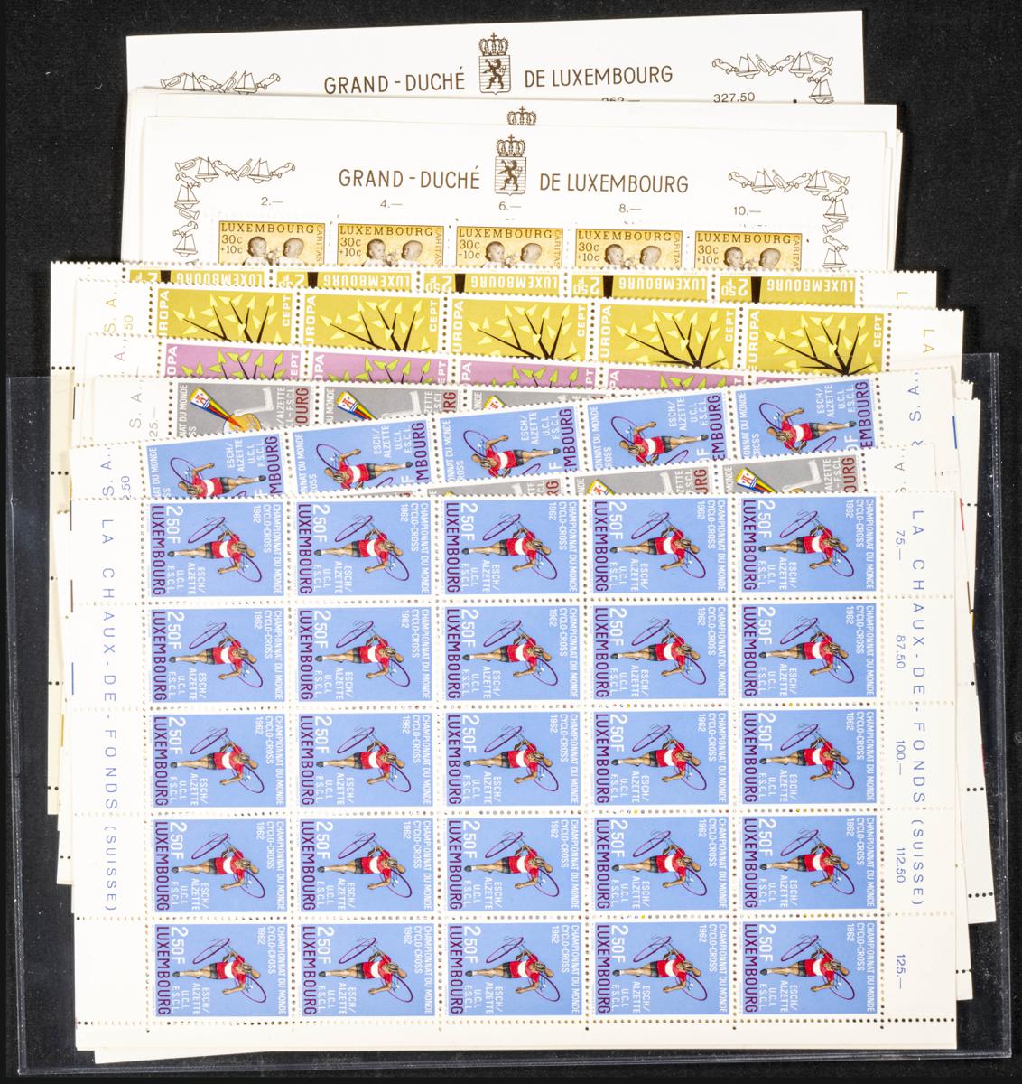 1141 | Luxemburgo. Stock de Series y Sellos
