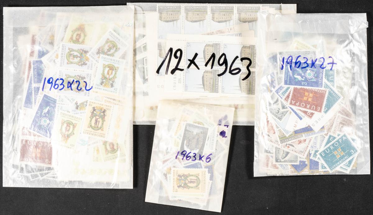 1142 | Luxemburgo. Stock de Series y Sellos