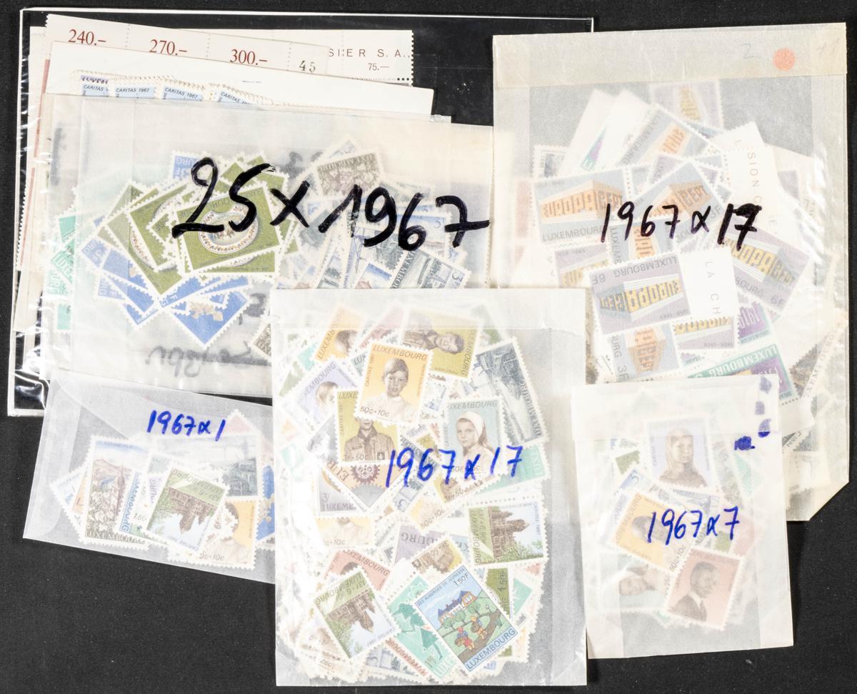 1149 | Luxembourg. Sets and stamps stock