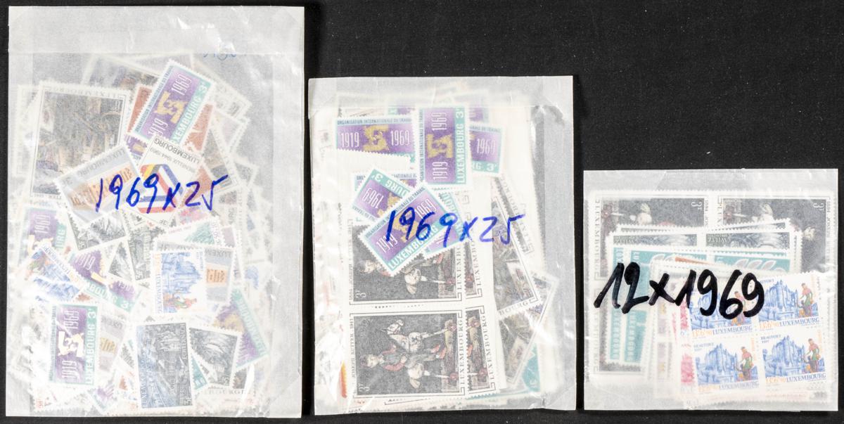 1153 | Luxembourg. Sets and stamps stock