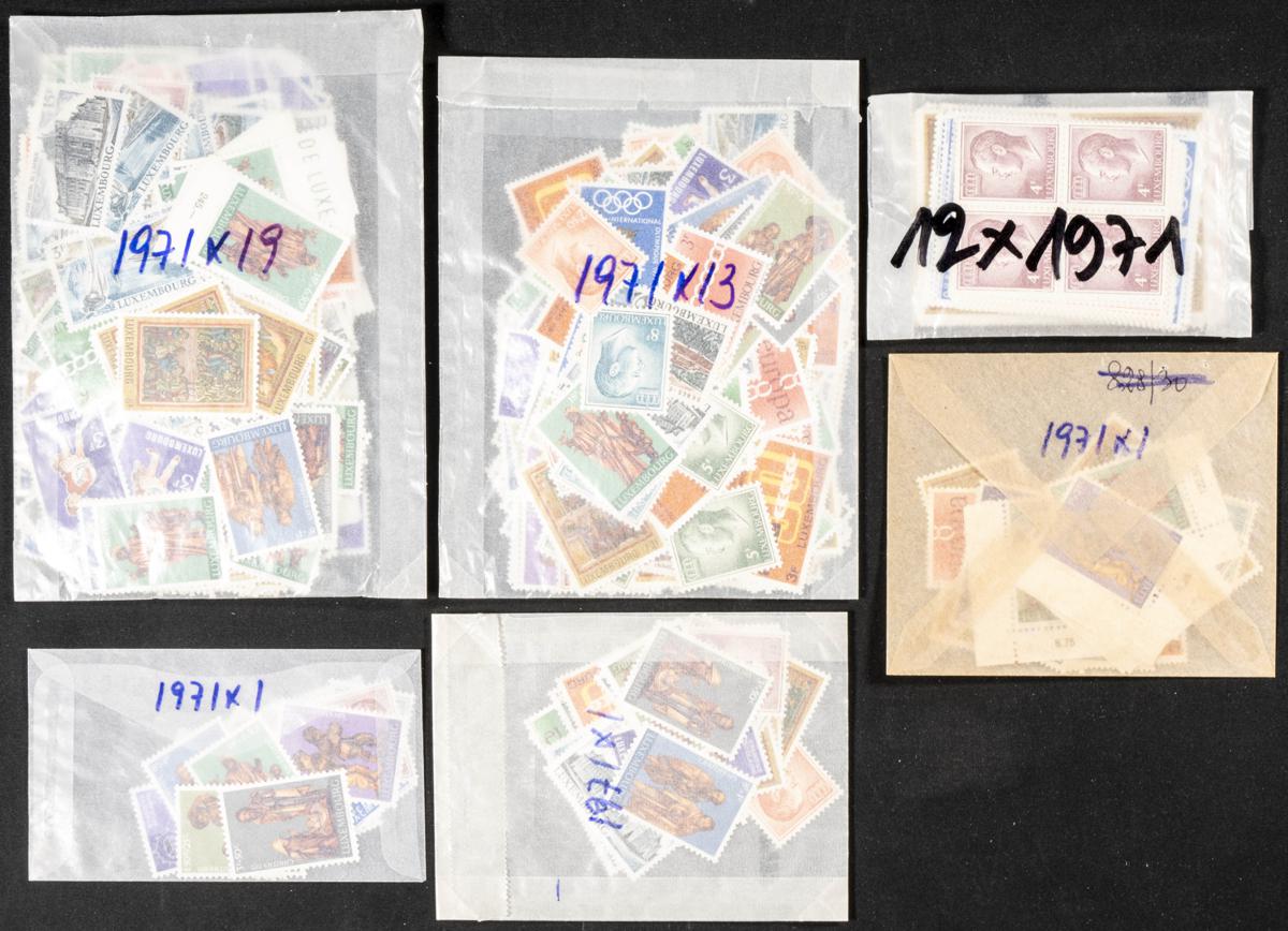 1156 | Luxembourg. Sets and stamps stock