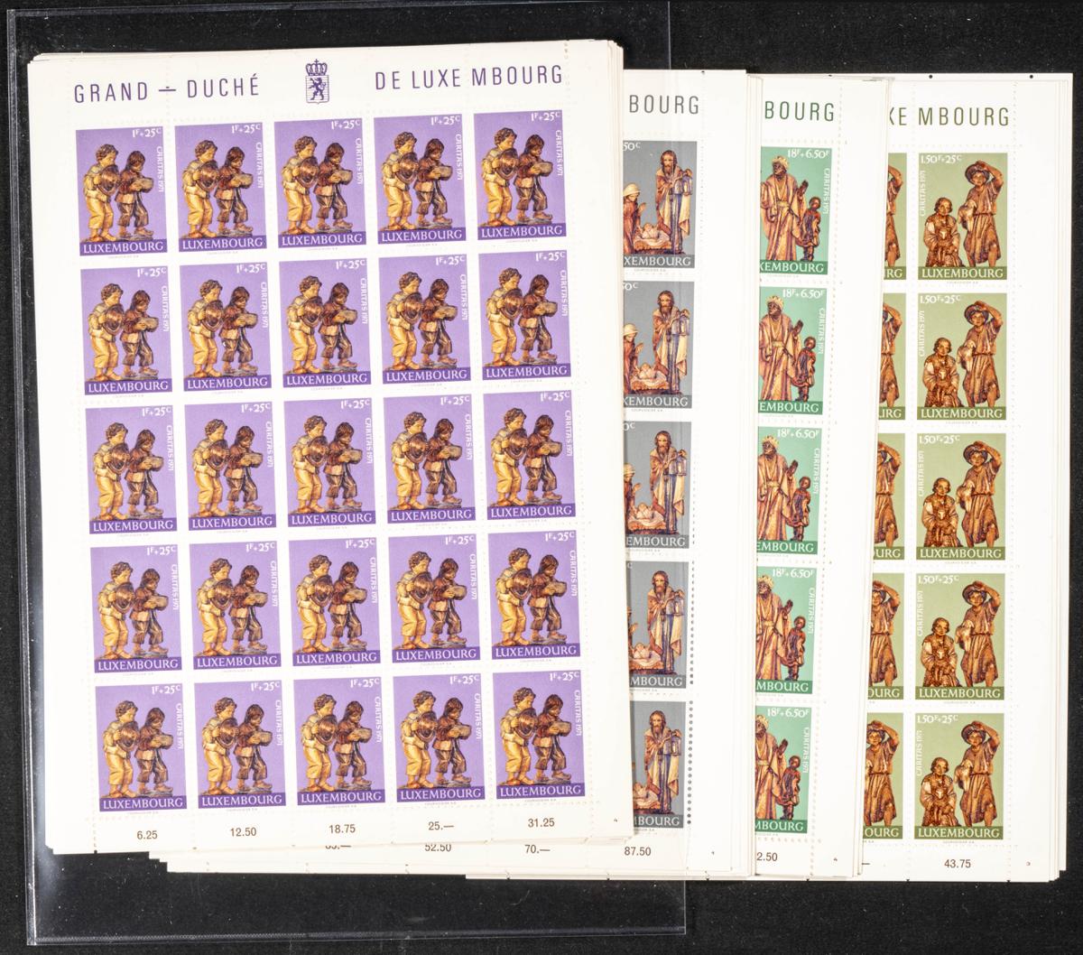 1157 | Luxembourg. Sets and stamps stock