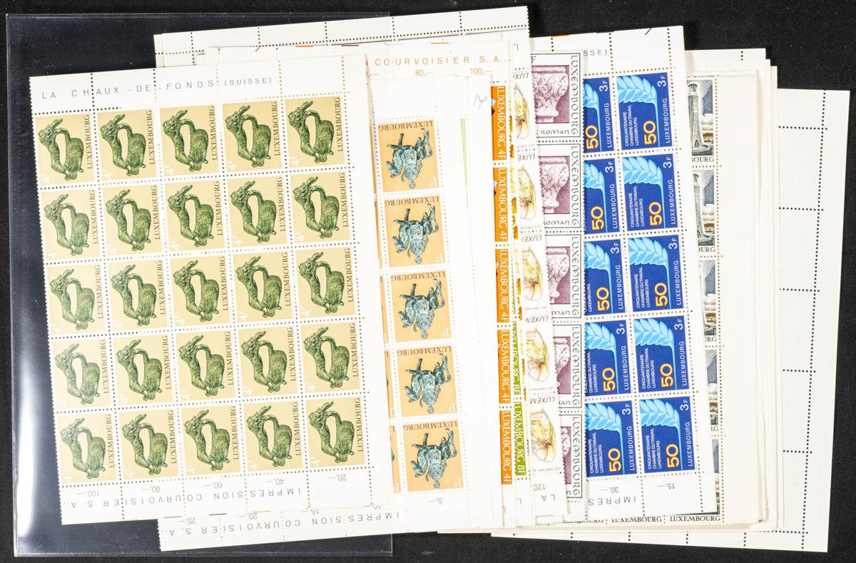 1160 | Luxembourg. Sets and stamps stock