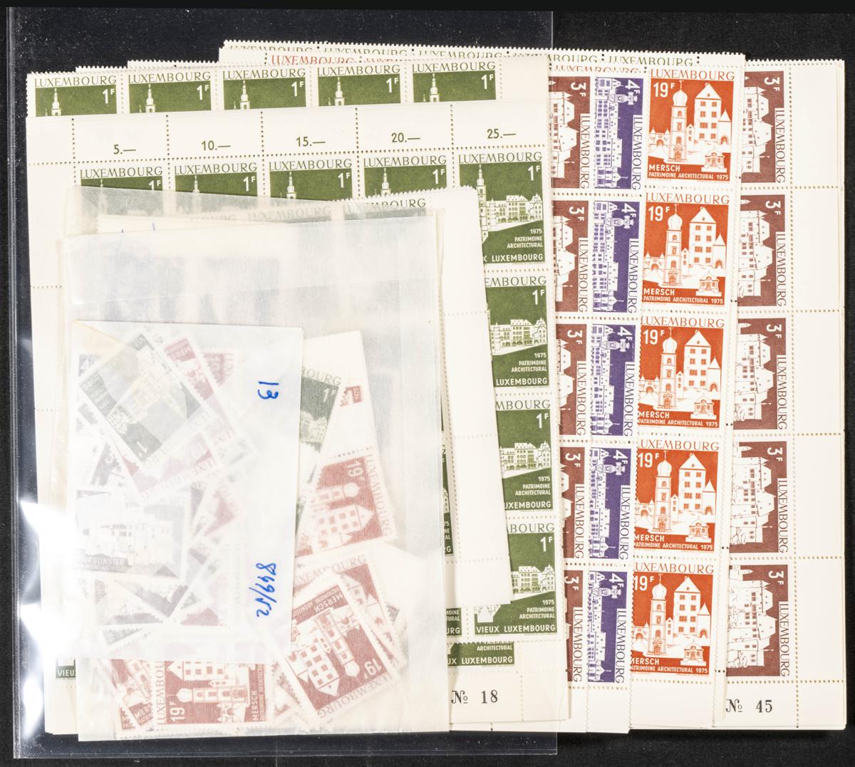 1165 | Luxembourg. Sets and stamps stock