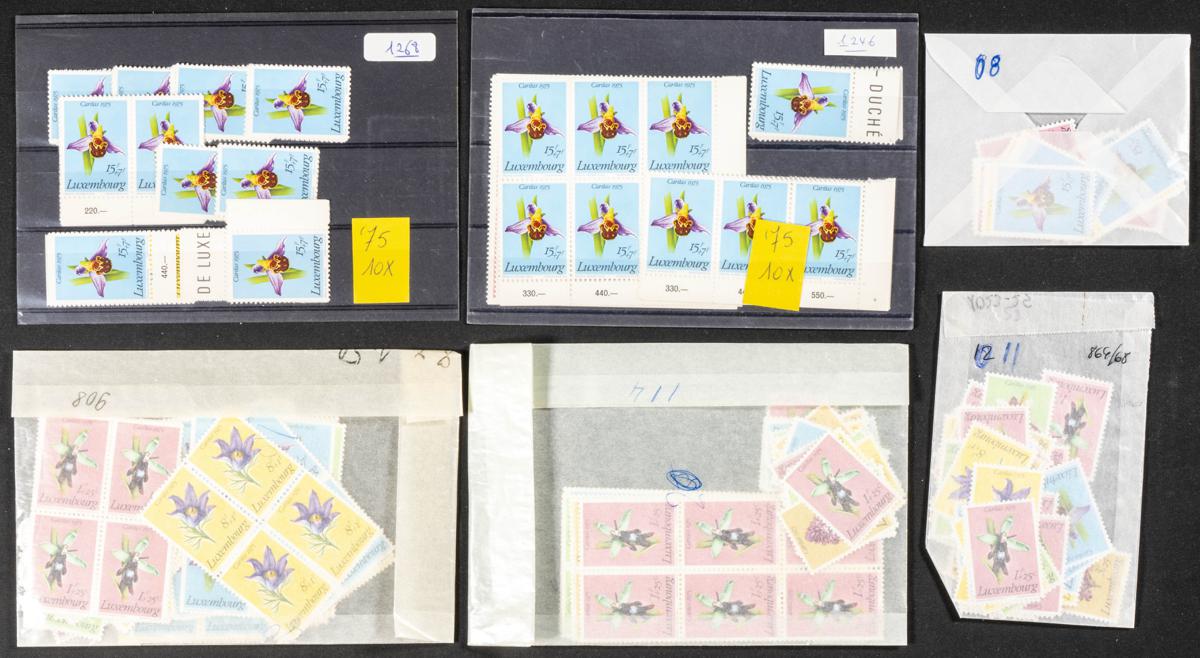 1167 | Luxembourg. Sets and stamps stock