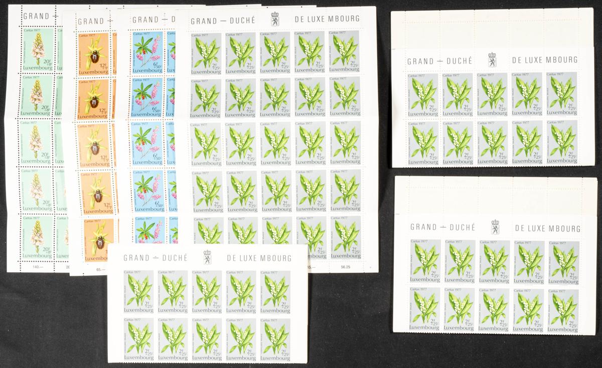 1171 | Luxembourg. Sets and stamps stock