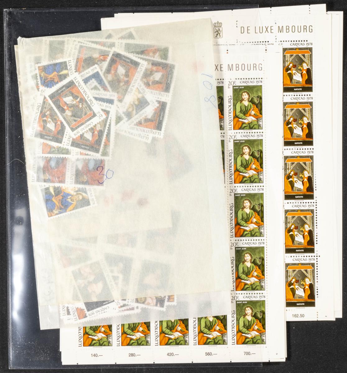 1173 | Luxembourg. Sets and stamps stock
