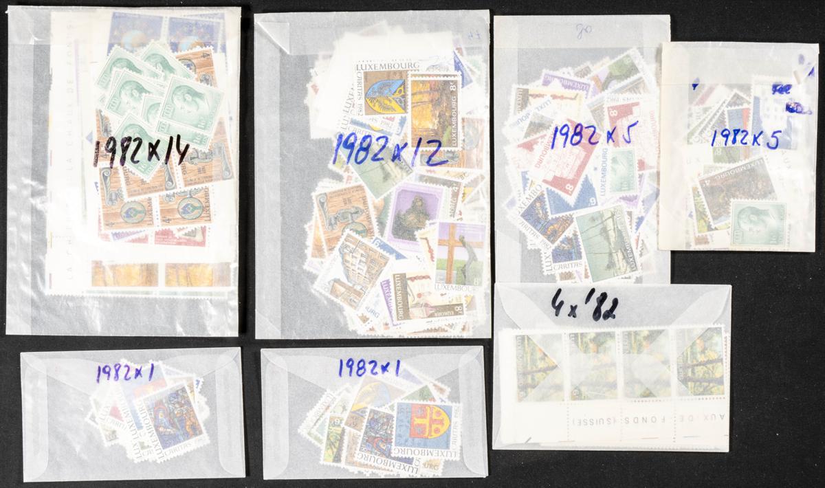 1180 | Luxembourg. Sets and stamps stock