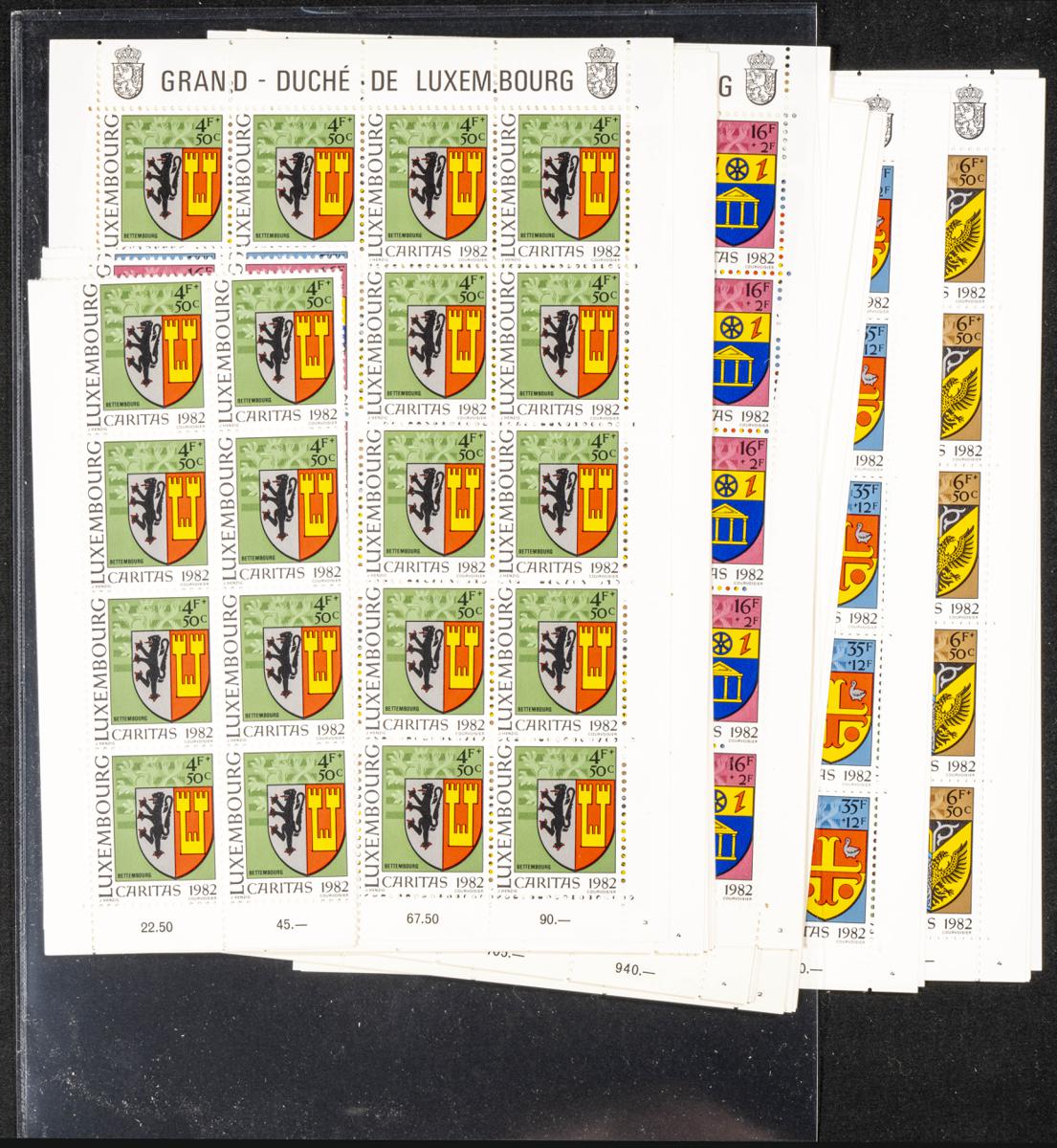 1182 | Luxembourg. Sets and stamps stock